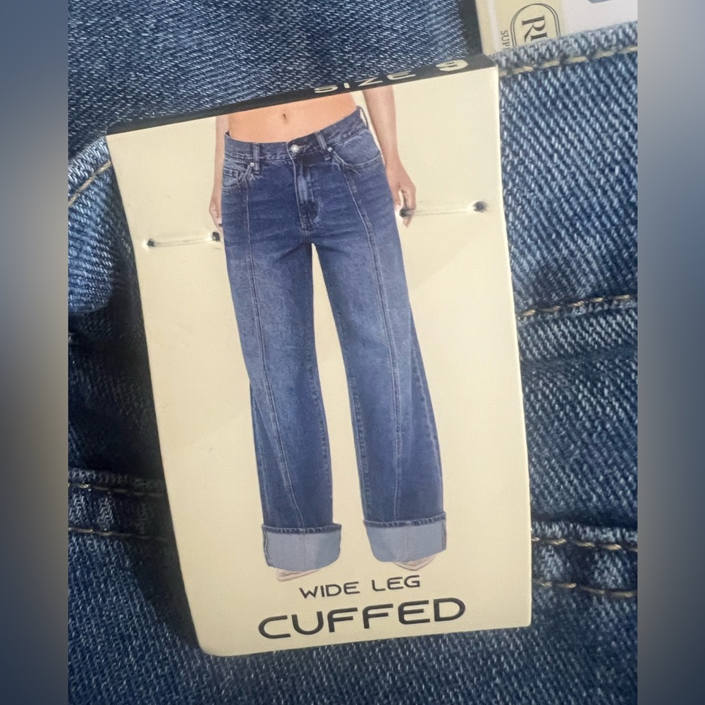 NWT RISE  wide jeans size 9